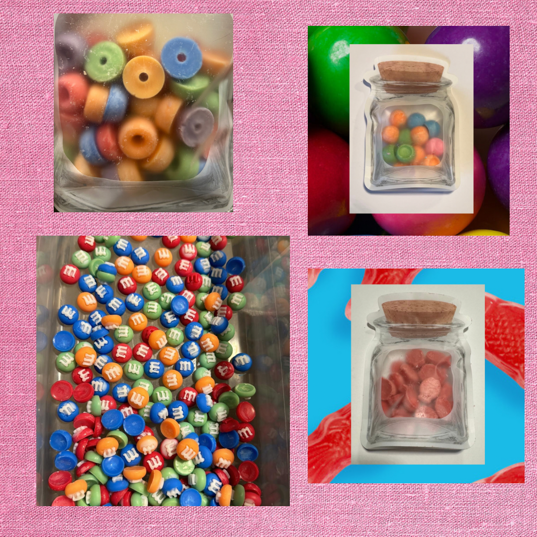 2 and 4 OZ Bags of Wax Melts (Food and Candy Shapes and Scents)